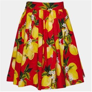 Red Lemon Vintage Inspired Swing Skirt